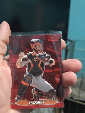 Topps Baseball Card - White, Black & Orange Accents